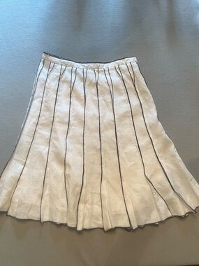 Vintage Carole Little Linen A-Line Skirt